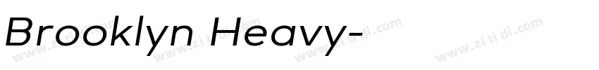 Brooklyn Heavy字体转换